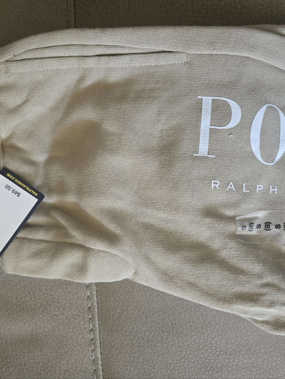 Ralph Lauren Tan Shorts with White Logo